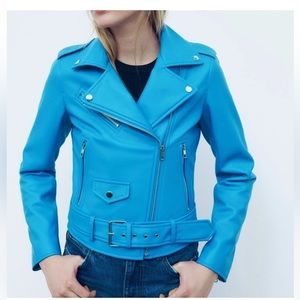 Zara faux leather biker jacket, motto jacket